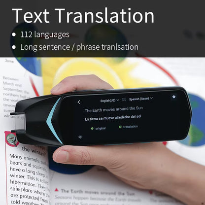 3.99 Inch Scan Reader Pen 4 Pen Translator Real-Time Language Instant Voice Text Photo Translator Collins Dictionary
