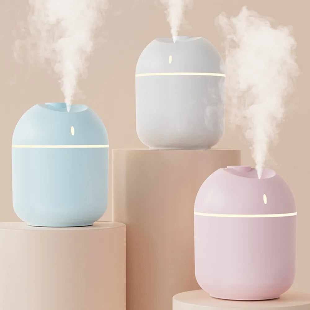 Humidificador 3 en 1 con Luz LED y Difusor de Aromas — 270ml USB