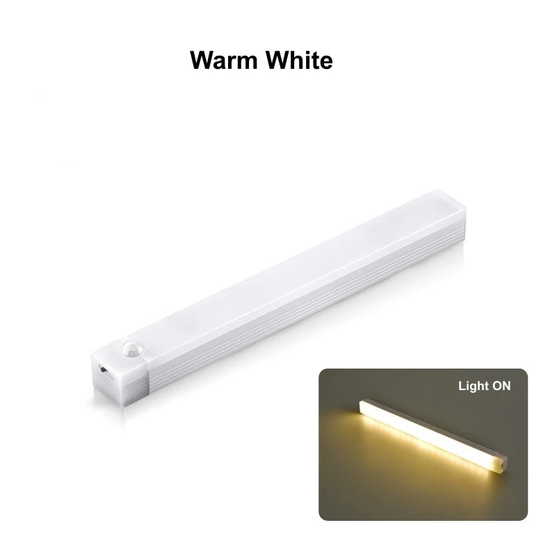 Barra LED con Sensor de Movimiento — Recargable USB-C, 3 Tonos de Luz