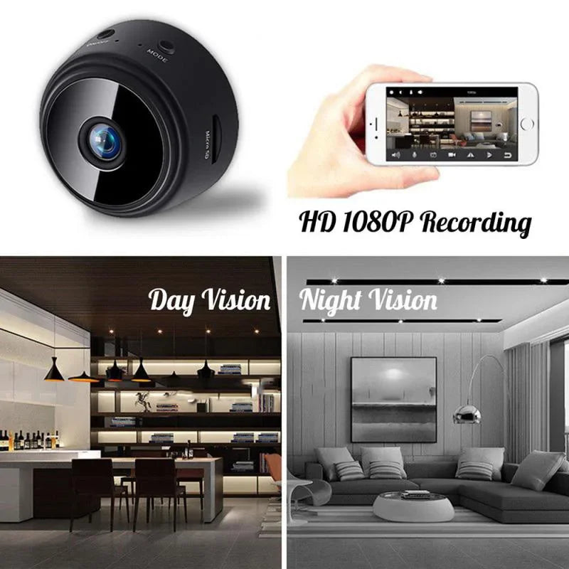Mini Cámara Espía WiFi HD 720P GEMODI — Batería Recargable, Discreta