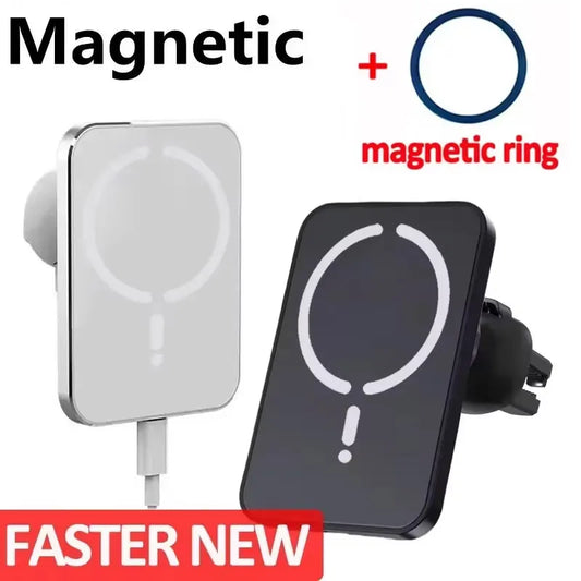 Soporte Cargador Inalámbrico Magnético para Coche — 15W, iPhone 12 al 17