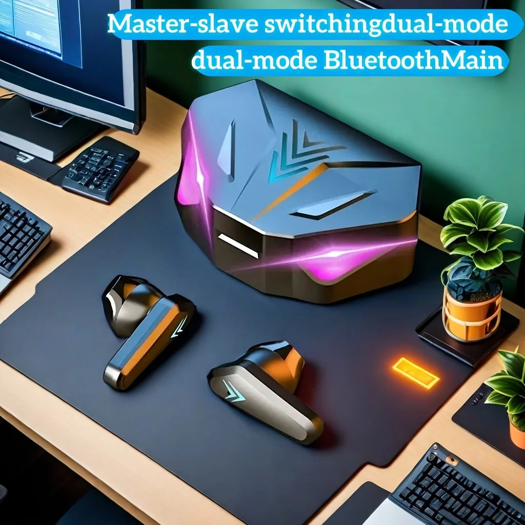 Auriculares Gamer X15 TWS — Bluetooth 5.3, Pantalla LED y Micrófono