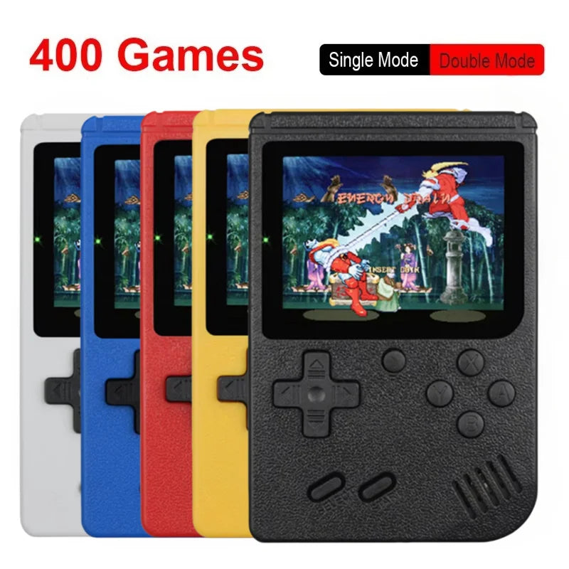 Consola Retro Portátil — 400 Juegos Clásicos en 1, Pantalla 3" a Color