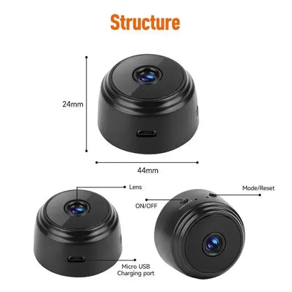 Mini Cámara Espía WiFi HD 720P GEMODI — Batería Recargable, Discreta