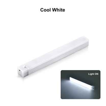 Barra LED con Sensor de Movimiento — Recargable USB-C, 3 Tonos de Luz