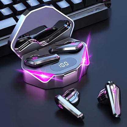 Auriculares Gamer X15 TWS — Bluetooth 5.3, Pantalla LED y Micrófono