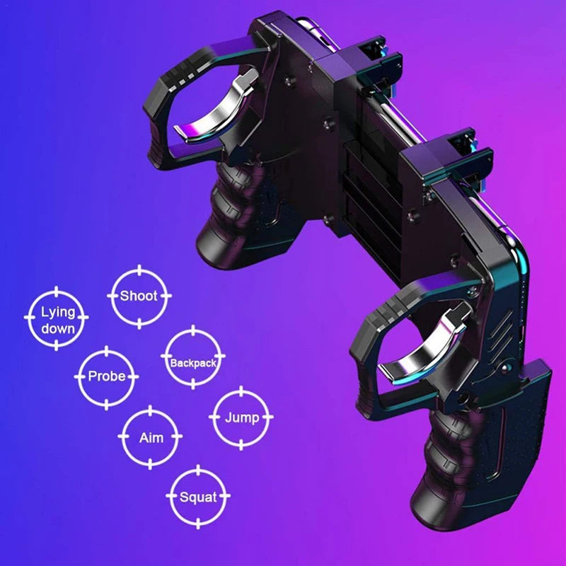 Gatillos Gamer K21 para Celular — PUBG, Free Fire, Android e iOS