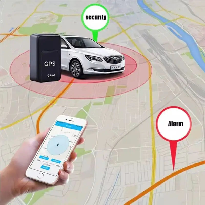 Localizador GPS Magnético para Coche GF07 — Rastreo en Tiempo Real con App