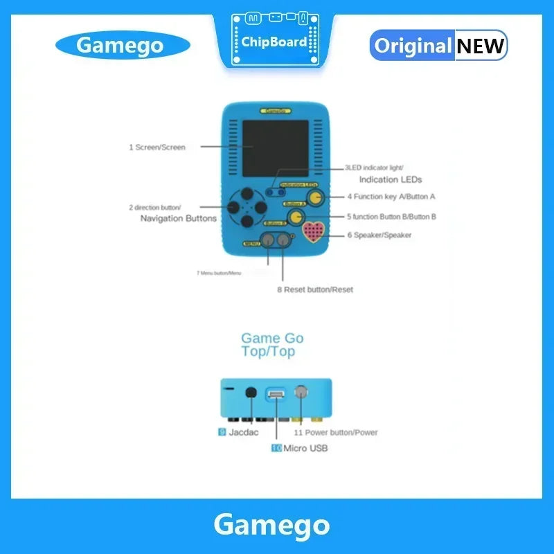GameGo — Consola Portátil STEM para Aprender a Programar Jugando