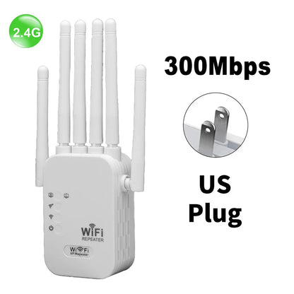 Repetidor WiFi Doble Banda 1200 Mbps — Amplificador 2.4GHz y 5GHz, 6 Antenas