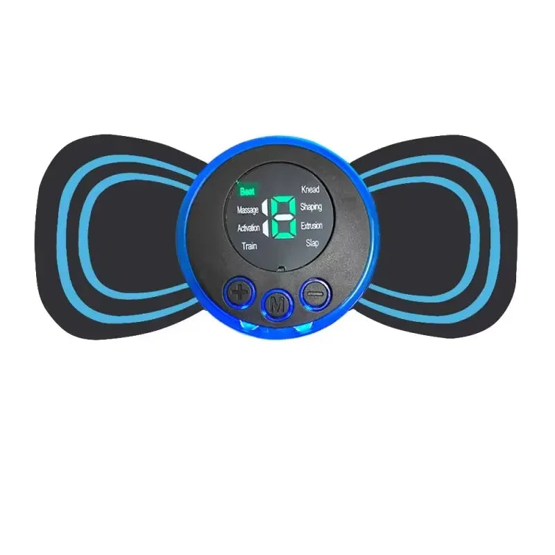 Masajeador Cervical EMS — 8 Modos, 19 Niveles de Intensidad, Inalámbrico