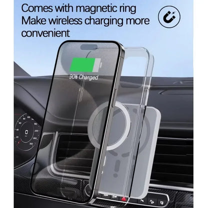 Soporte Cargador Inalámbrico Magnético para Coche — 15W, iPhone 12 al 17