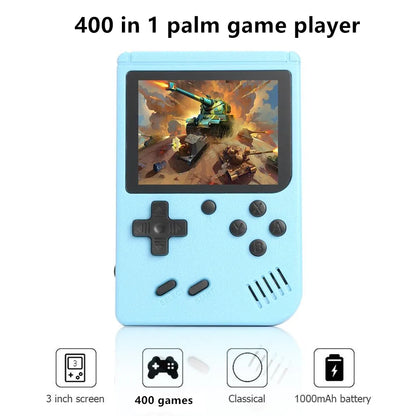Consola Retro Portátil — 400 Juegos Clásicos en 1, Pantalla 3" a Color
