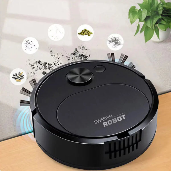 Aspiradora Robot 3 en 1 — Barre, Aspira y Friega, 1500Pa Inalámbrica