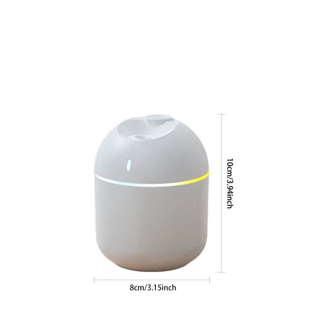 Humidificador 3 en 1 con Luz LED y Difusor de Aromas — 270ml USB