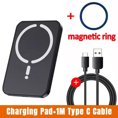 Soporte Cargador Inalámbrico Magnético para Coche — 15W, iPhone 12 al 17