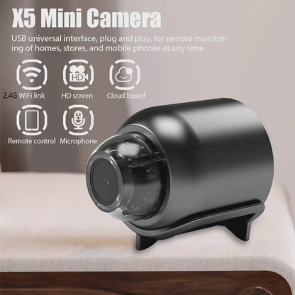 Cámara Espía X5 1080P — Visión Nocturna, Detección de Movimiento y WiFi