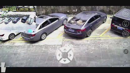 Cámara de Seguridad WiFi PTZ 8MP — Visión Nocturna, 360°, Seguimiento Automático